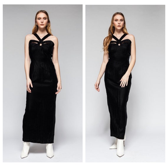 Black Out Gown/ Cocktail Dress/ Party Dress Gem
