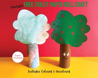 Rotolo di carta igienica ad albero per bambini – Attività fai da