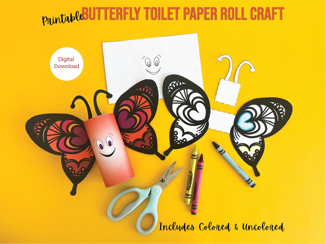 Rotolo di carta igienica a farfalla per bambini – Download