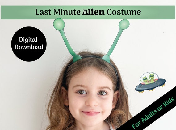 Costume da alieno facile e last minute per bambini, adolescenti o adulti  Costume stampabile con download digitale -  Italia
