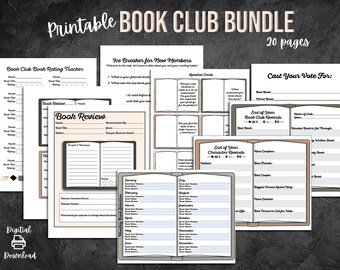 Book Club Discussion Kit, Printable Book Club Questions, Reading ...