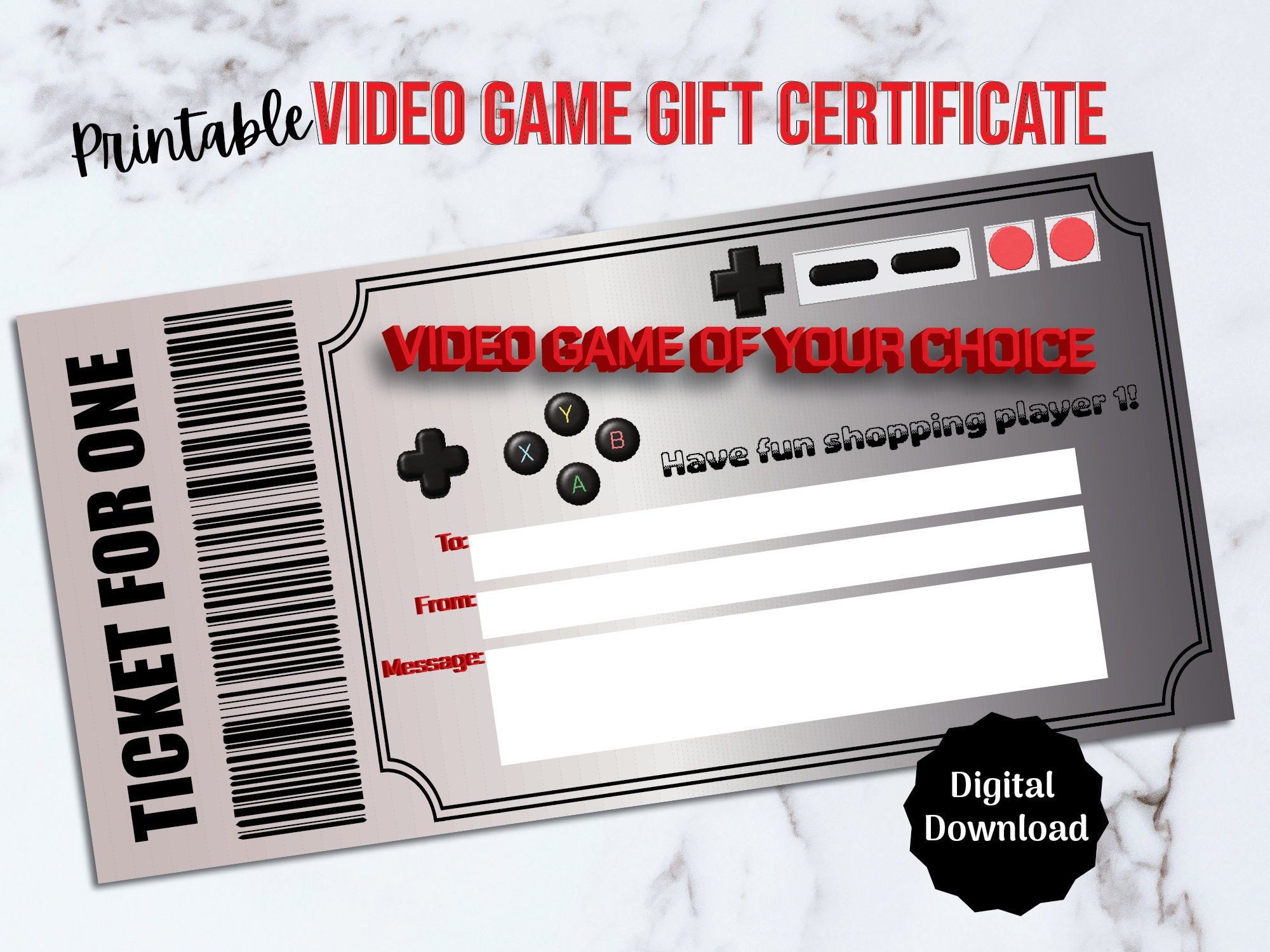 GAME Gift Vouchers