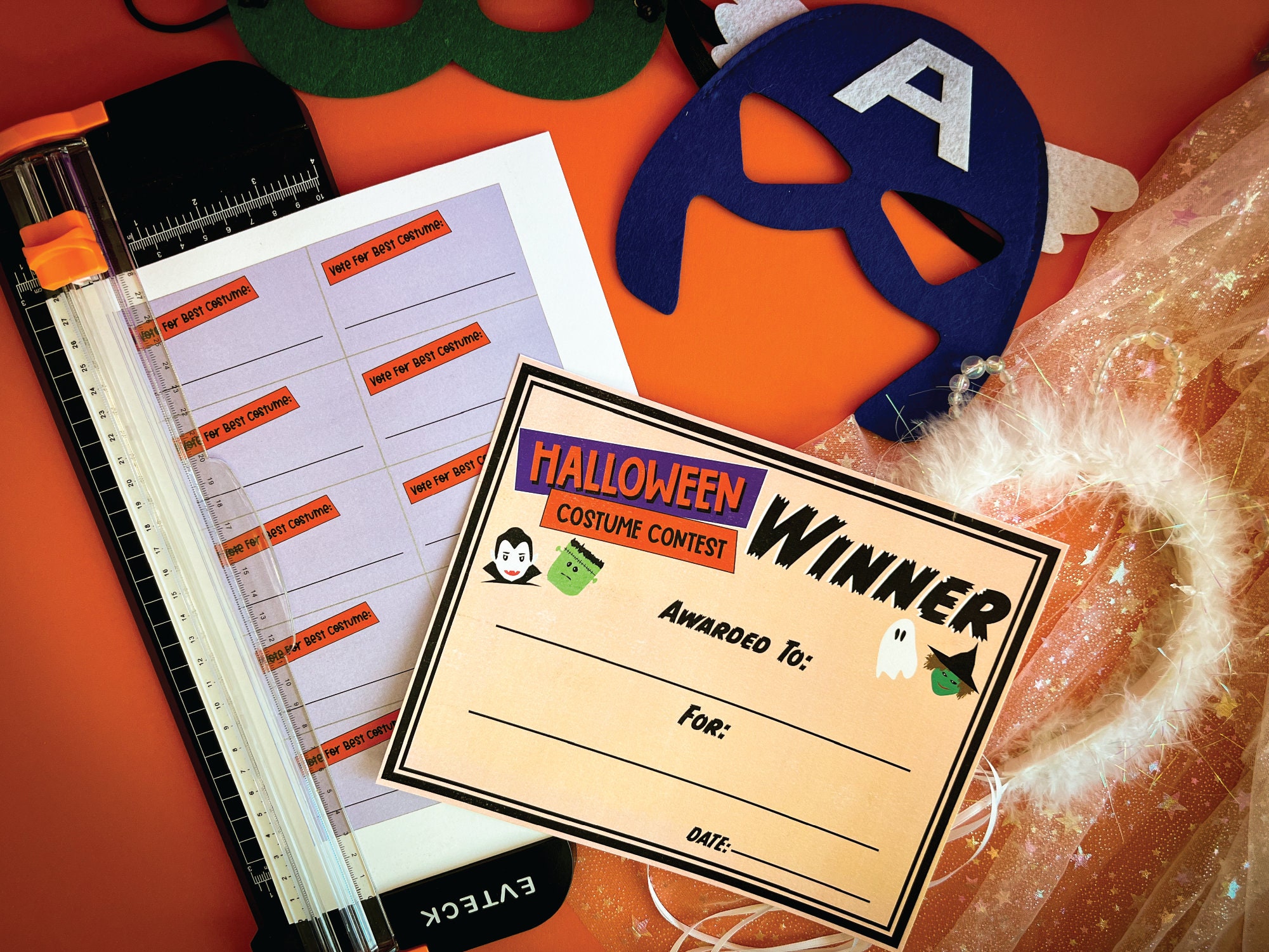 Halloween Costume Contest Printable Bundle, Voting Ballots and Award ...