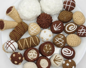 Crochet Play Food. Crochet Chocolate Candy. Amigurumi Crochet Kids Toys. Crochet Food Pattern. Crochet Play Kitchen Food