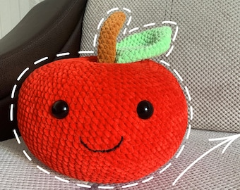 Amigurumi Apple Crochet Pattern. Crochet Food and Crochet Fruit Patterns are Perfect for Beginners. Crochet Snail Pattern is a Bonus!