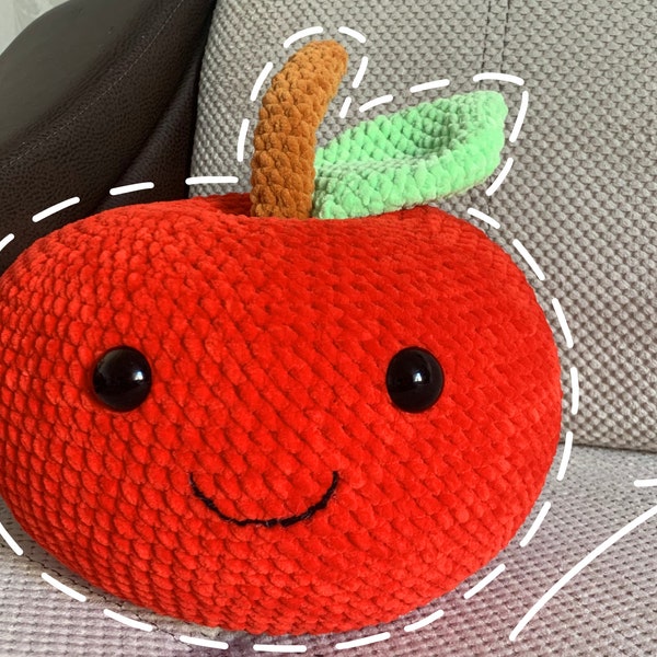 Amigurumi Apple Crochet Pattern. Crochet Food and Crochet Fruit Patterns are Perfect for Beginners. Crochet Snail Pattern is a Bonus!