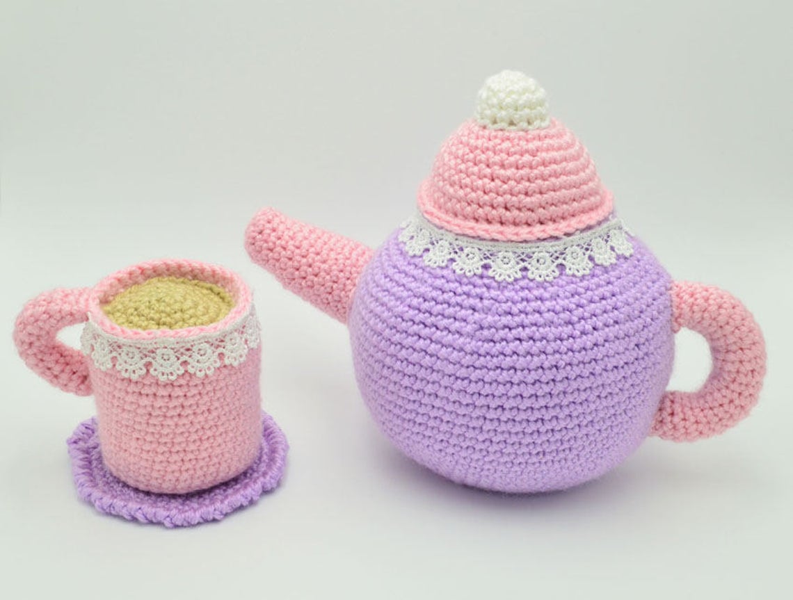 Amigurumi Tea Set and Cake Crochet Pattern Crochet Food Etsy