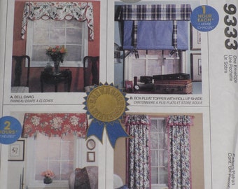 Vintage Pattern McCalls 5283 Curtain Sewing Pattern Vintage Curtain Pattern