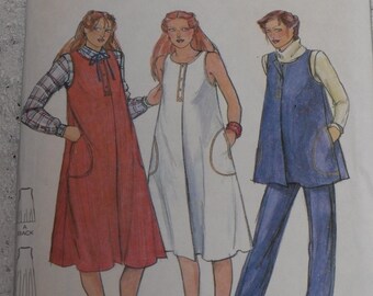 Patron Butterick 6924 - Pull de maternité, robe sans manches, tunique et pantalon Taille 10 vintage