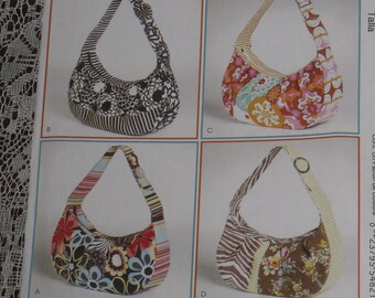 McCall's 6045 Pattern Hobo Shoulder Bags 4 Handbags Uncut Kay Whitt Design
