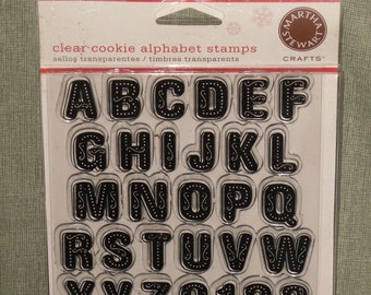 Martha Stewart Crafts Clear Cookie Alphabet Stamps