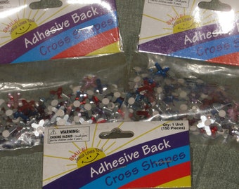 Adhesive Back Cross Shapes 3 packs Craft Embellishments