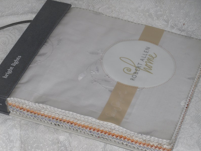 Robert Allen Home Fabric Sample Book Bright Lights Sheer 62 Swatch Pieces
