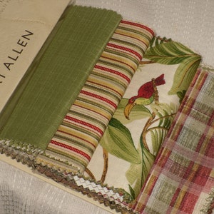 Robert Allen Fabric Sample Book Color Library Fern Sage Pine