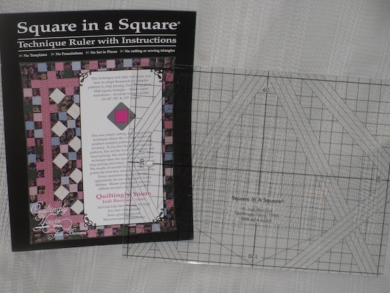 Square in a Square Technique Ruler by Jodi Barrows Vintage - Etsy