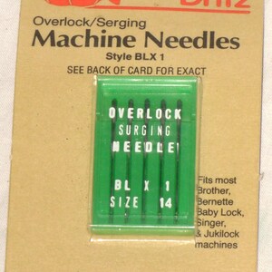 Dritz Sewing Machine Needles Size 14 Overlock Serging