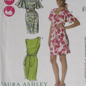 McCall&#39;s 6277 Pattern Misses&#39; Straight Dress & Belt Size 16 18 20 22 Uncut Laura Ashley