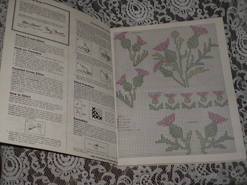 Iron On Transfers for Cross Stitch Color Plus Charts Craftways Etsy