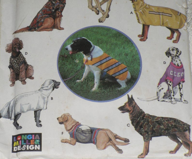 Simplicity 9520 Pattern Dog Coats & Clothes Uncut Size L - Etsy