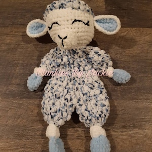 Lamb lovey - lamb blanket - lamb cuddler
