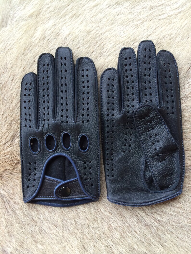Handmade Men's Peccary Leather Gloves Special Edition Etsy