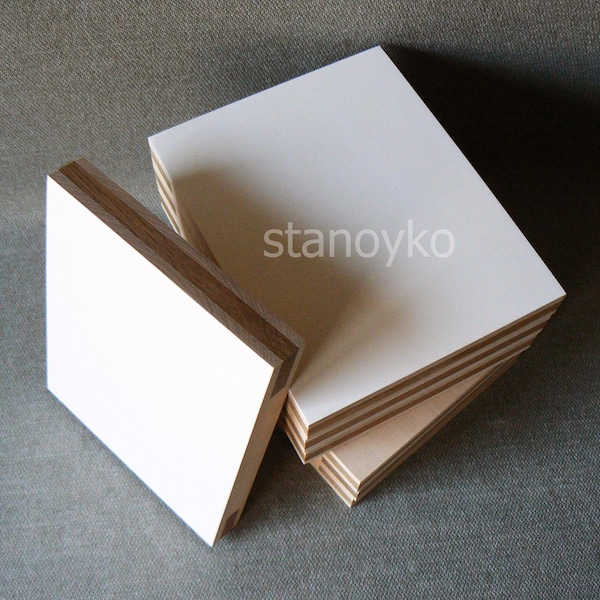 Tablero para iconos de 16 x 20 cm (6,30 x 7,87 pulgadas) recto, con imprimación de yeso.