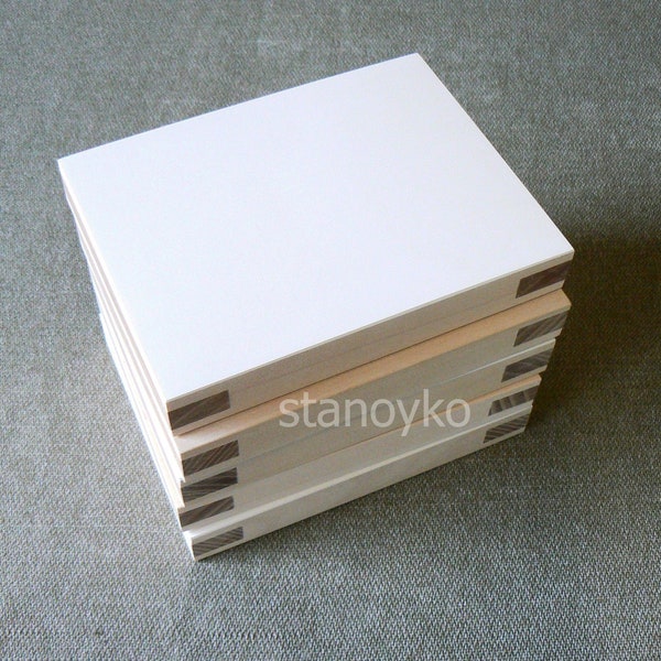 Tablero para iconos de 12 x 16 cm (4,72 x 6,30 pulgadas) con imprimación de yeso, plano.