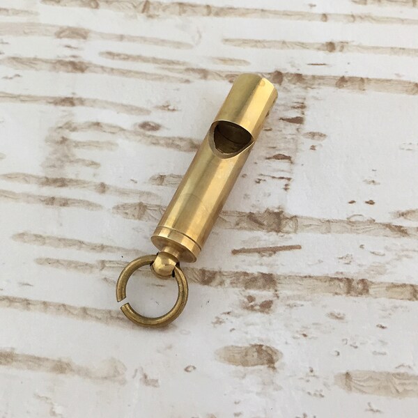 Miniature Brass Whistle Pendant Mini Vintage Style Nautical Pendant Antique Bronze Charm Small Whistle With Connector Loop REALLY WORKS 007