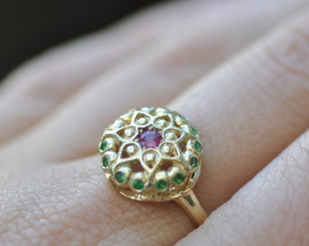 Ring i massivt guld, Ring i rubinguld
