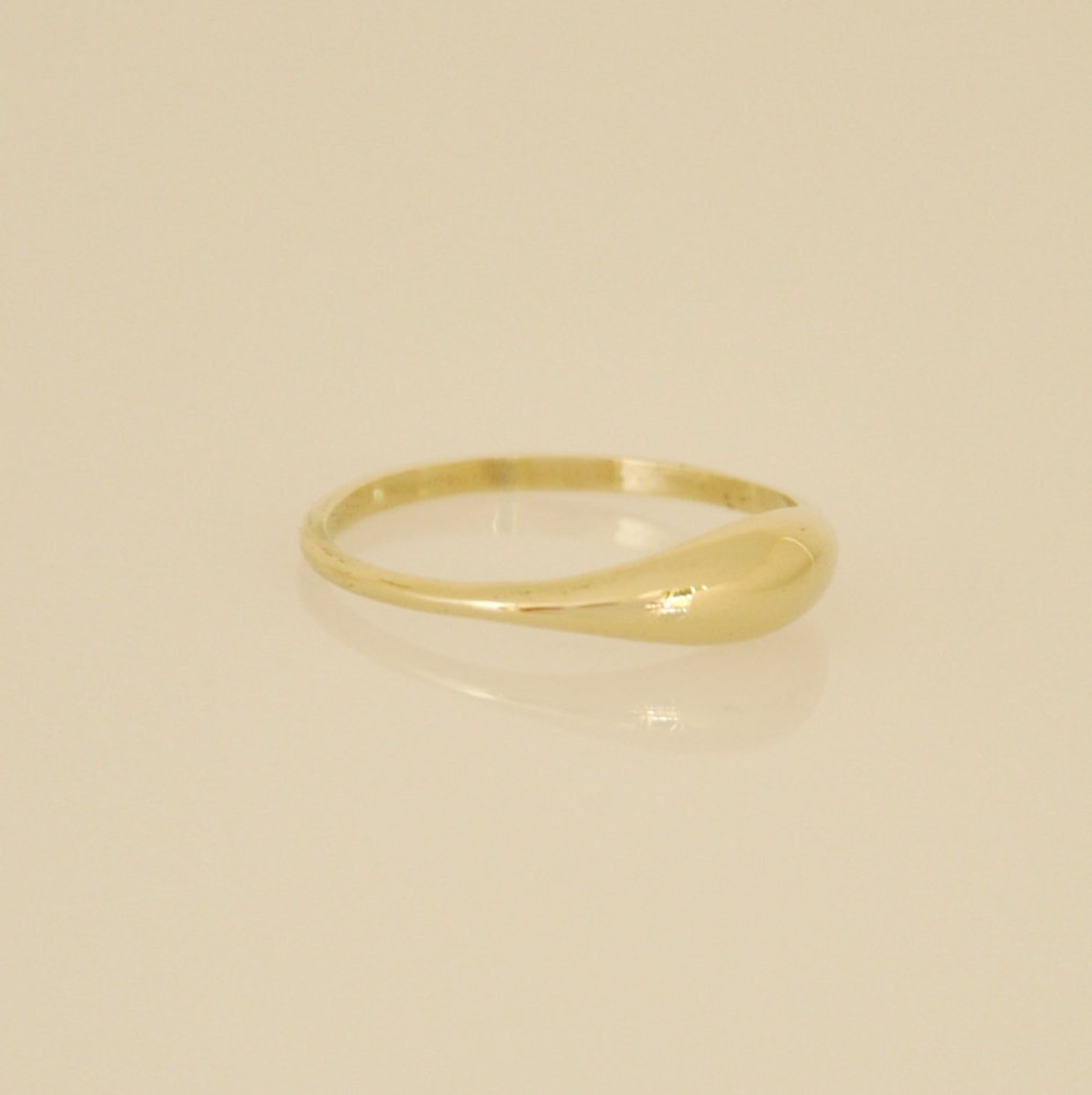 Thin Wedding Ring Gold Wedding Ring Simple Wedding Ring Etsy