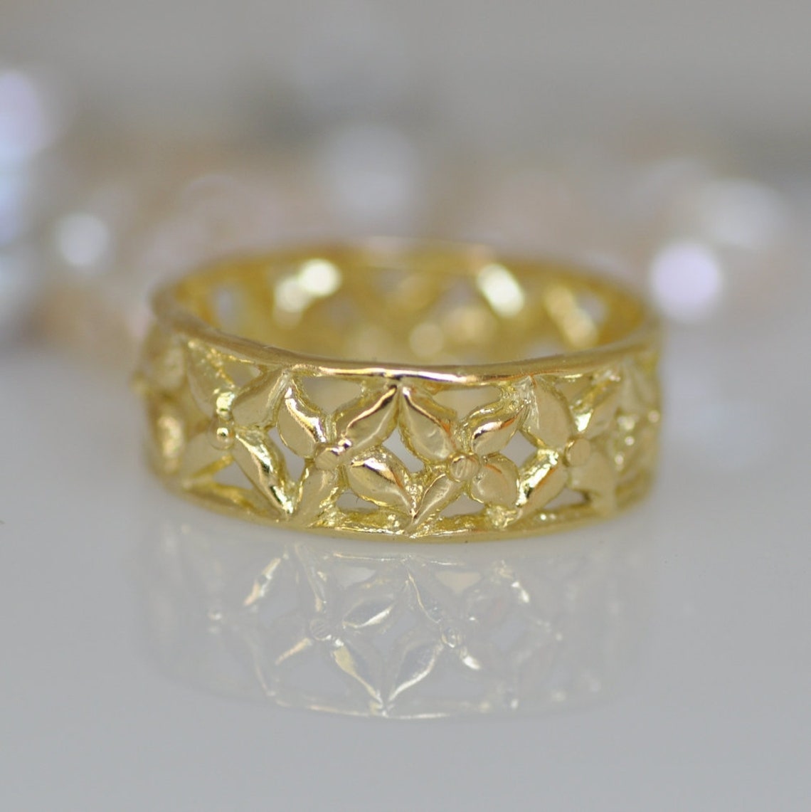 14k Gold Anniversary Ring Gold Anniversary Ring 14K Etsy Israel