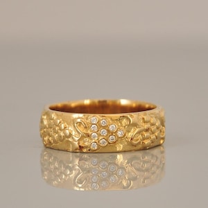 Unique Engagement Ring, Engagement Diamonds Ring for Her, Alternative Engagement Ring, Fine Jewelry Ring, 14k Gold Ring and Diamonds