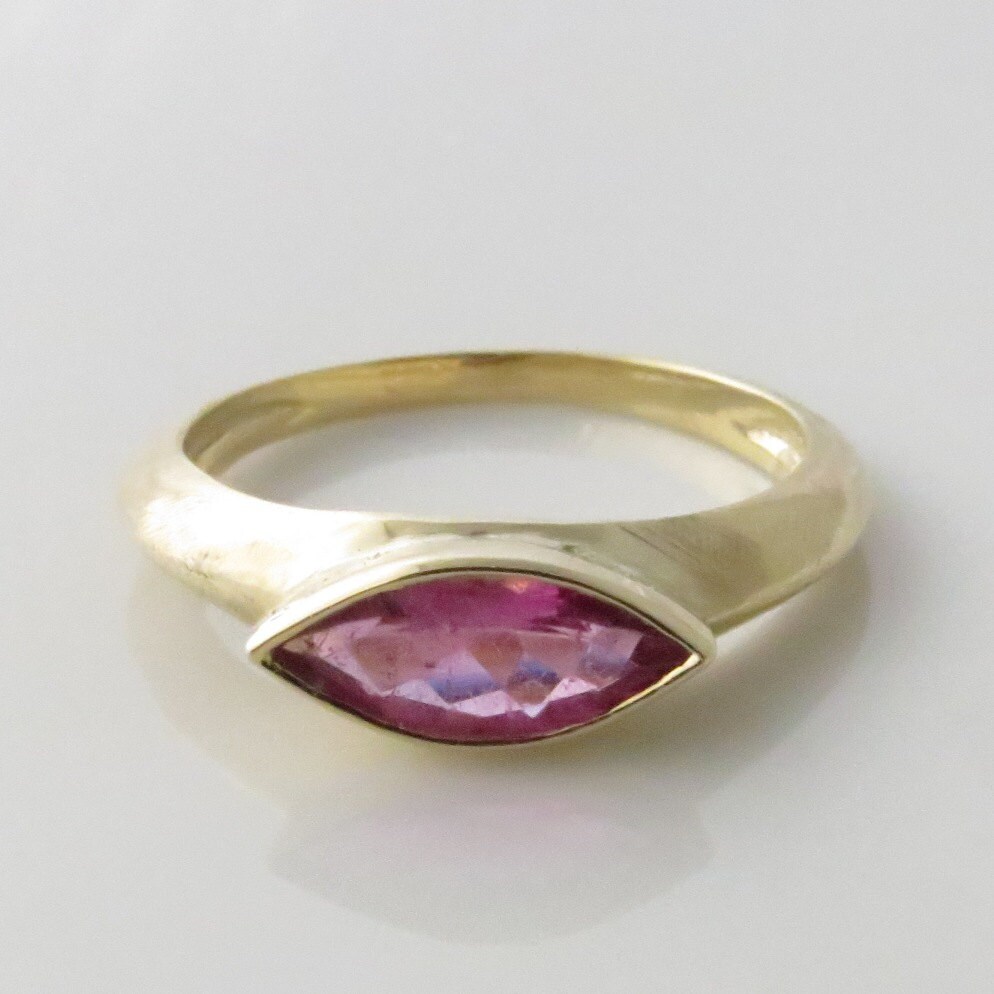 Pink Wedding Ring Pink Tourmaline Ring Fine Jewelry Ring | Etsy