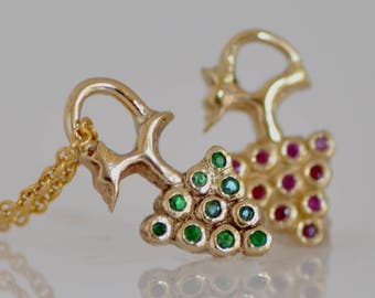Collar pequeño de oro de 14k, collar delicado de oro de 14k, colgante delicado de oro, collar de oro de 14k, colgante delicado de oro, colgante pequeño de oro