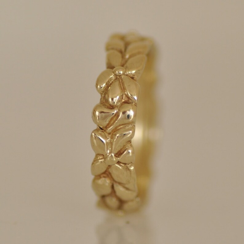 Solid Gold Ring Gold Woman Ring 14k Gold Ring Floral 14k Etsy