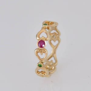 Gold Ruby Ring, Ruby Ring, Ruby Engagement Ring, Unique Engagement Ring, Gold Engagement Ring, Solid Gold Ring, 14k Gold Ring, Gold and Ruby bild 6
