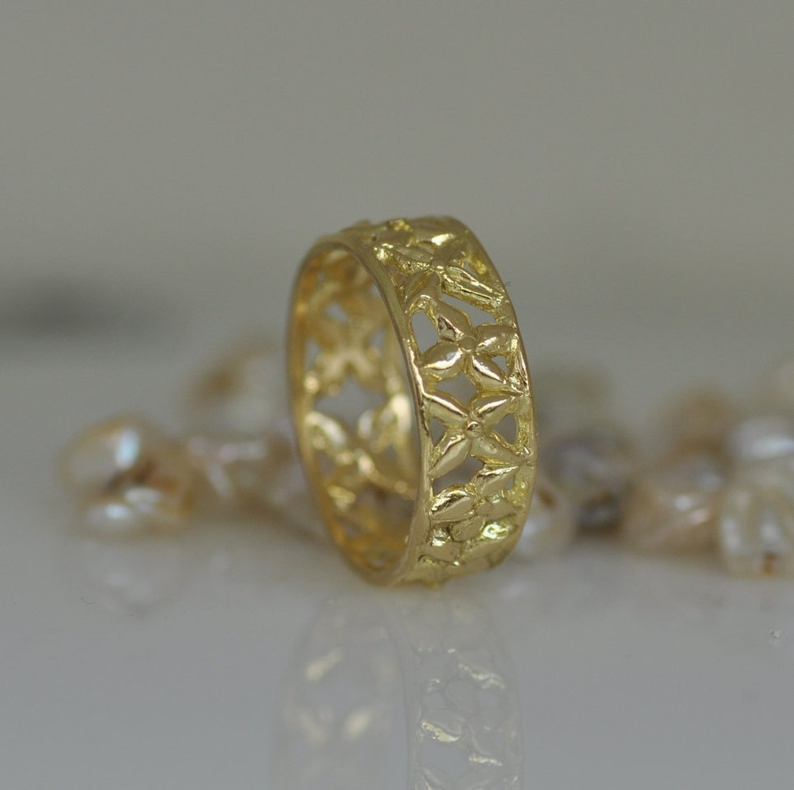 14k Gold Anniversary Ring Gold Anniversary Ring 14K Etsy