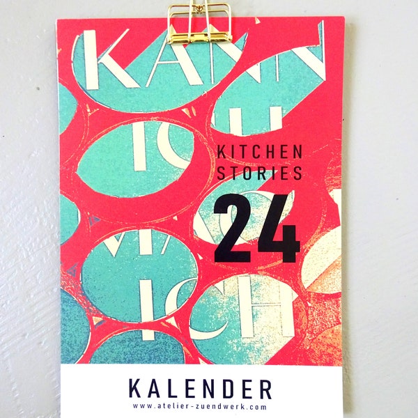 Kalender 2024 _ Küchenkalender kitchenstories _ Jahreskalender_ wandkalender A5