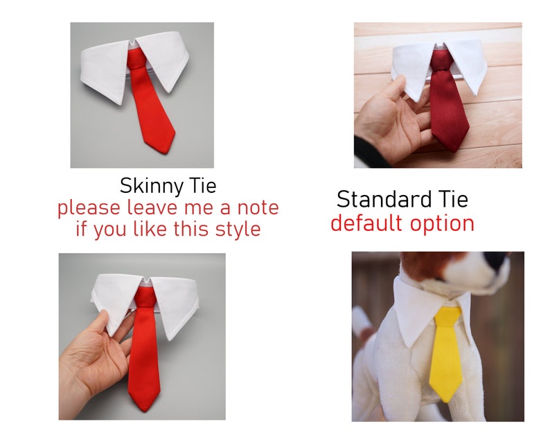 Red Tie for pets, Dog necktie collar, dog formal tuxedo collar, dog necktie, red dog tie, pet neck tie, pet / dog wedding collar red necktie image 4