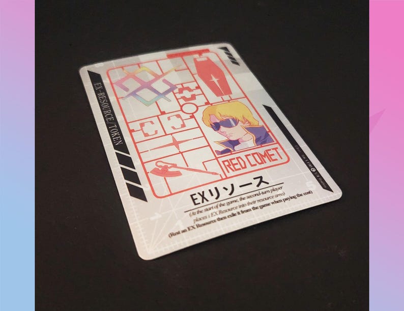 EX Resource Alt Art Char Gunpla Token - Gundam Card Game - Original Art ...