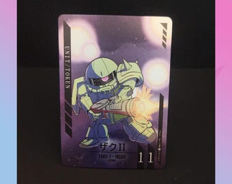 Zaku II Unit Token Card - Gundam Card Game - Original Art by SH Studios