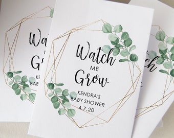 Watch me Grow Packets, Baby Shower Päckchen für Samen, Custom Seed Packets