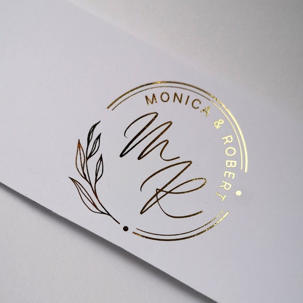 Gold oder Silber Folie Bauchbänder für 15 x 7 Einladungen, Weiß und Gold Einladung Bauchbänder