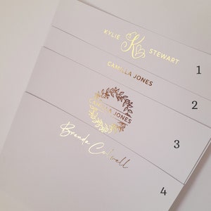Tarjetas de notas doradas personalizadas, tarjetas de papelería personalizadas, juego de tarjetas de notas doradas