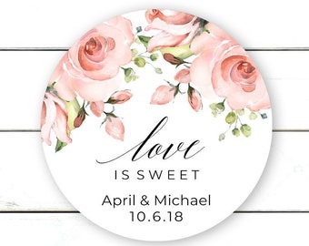 wedding thank you stickers custom favor stickers black etsy
