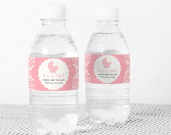 Bottle Label Its Girl Etsy