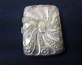 Antique Cigarette Case Silver Plated Victorian 1800 39 s Original