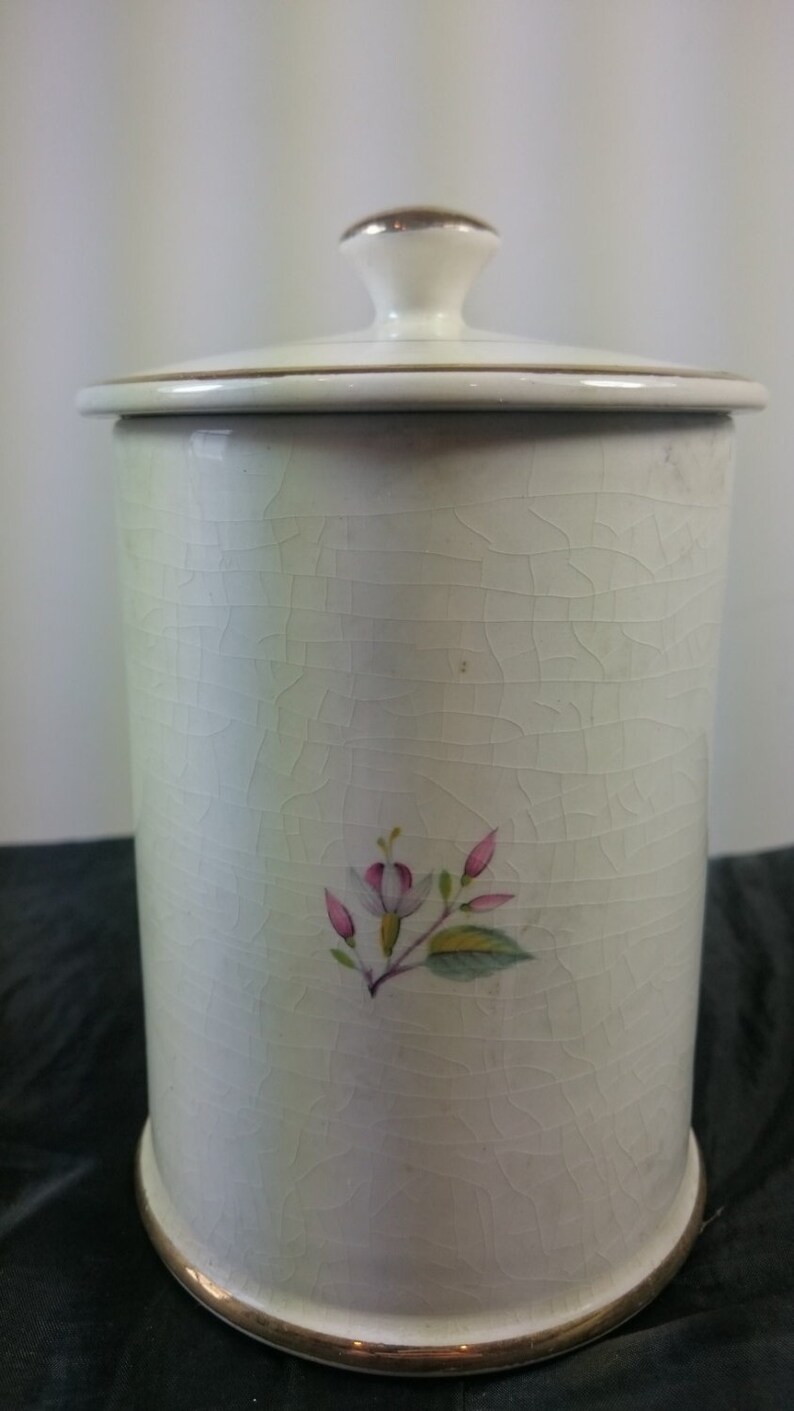 Vintage Hand Painted Ceramic Pottery Marmalade Jar Etsy