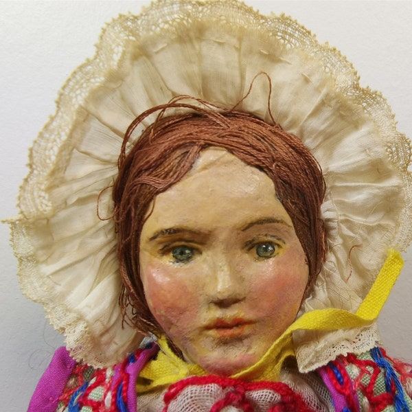 Paper Mache Art Doll Etsy