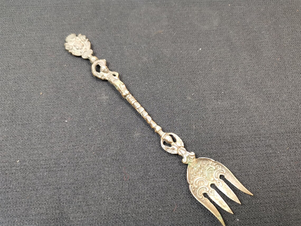 Antique Pickle Fork With Cherub Victorian 1800's Original Etsy